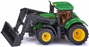 Трактор Siku John Deere с фронтальным погрузчиком (Siku, 1395)